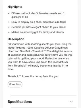 Threshold | Accents | Nwt Threshold 0ml Matte Textured Ceramic Lavender ...